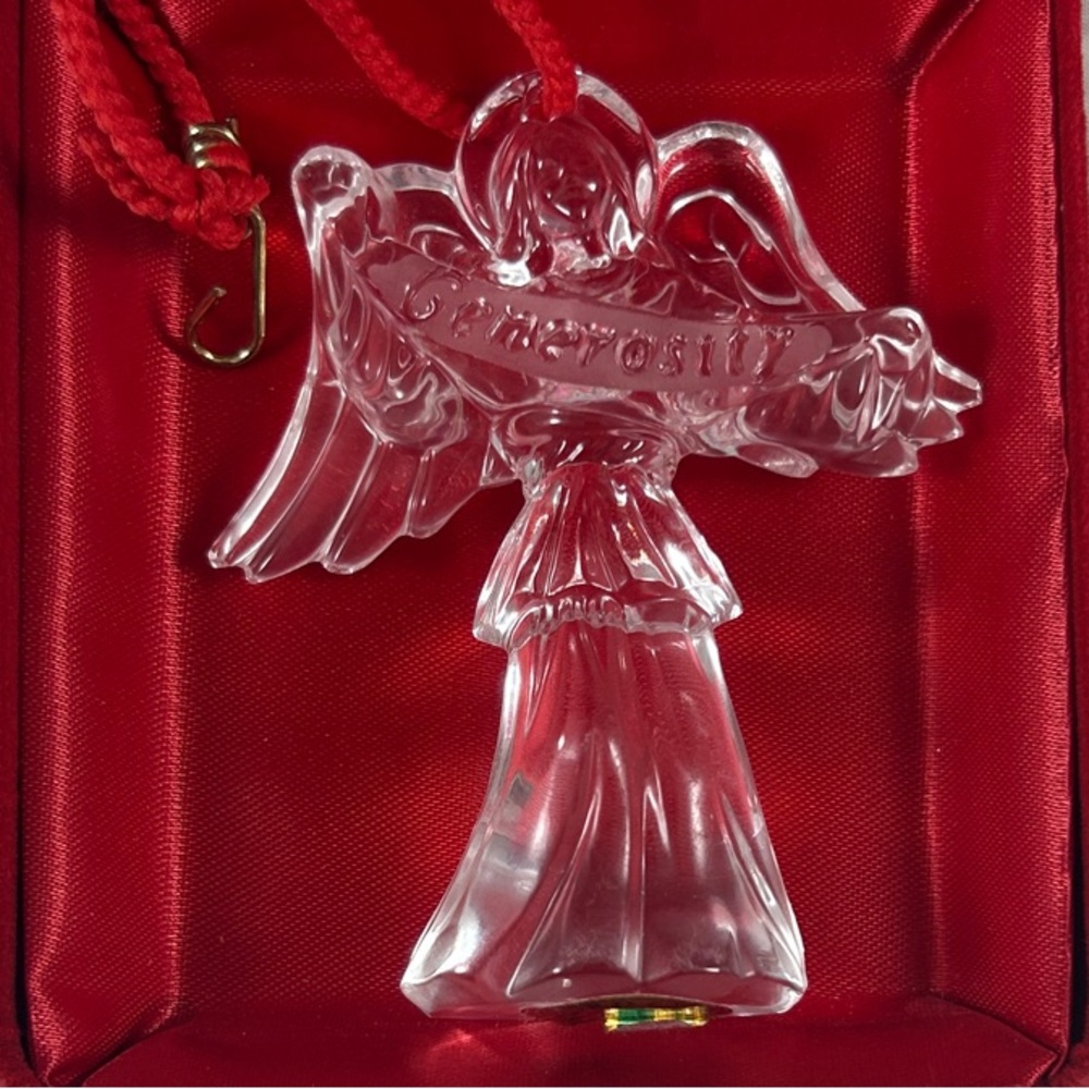 Waterford Crystal Millenium Angel Ornament “Generosity” 2nd edition